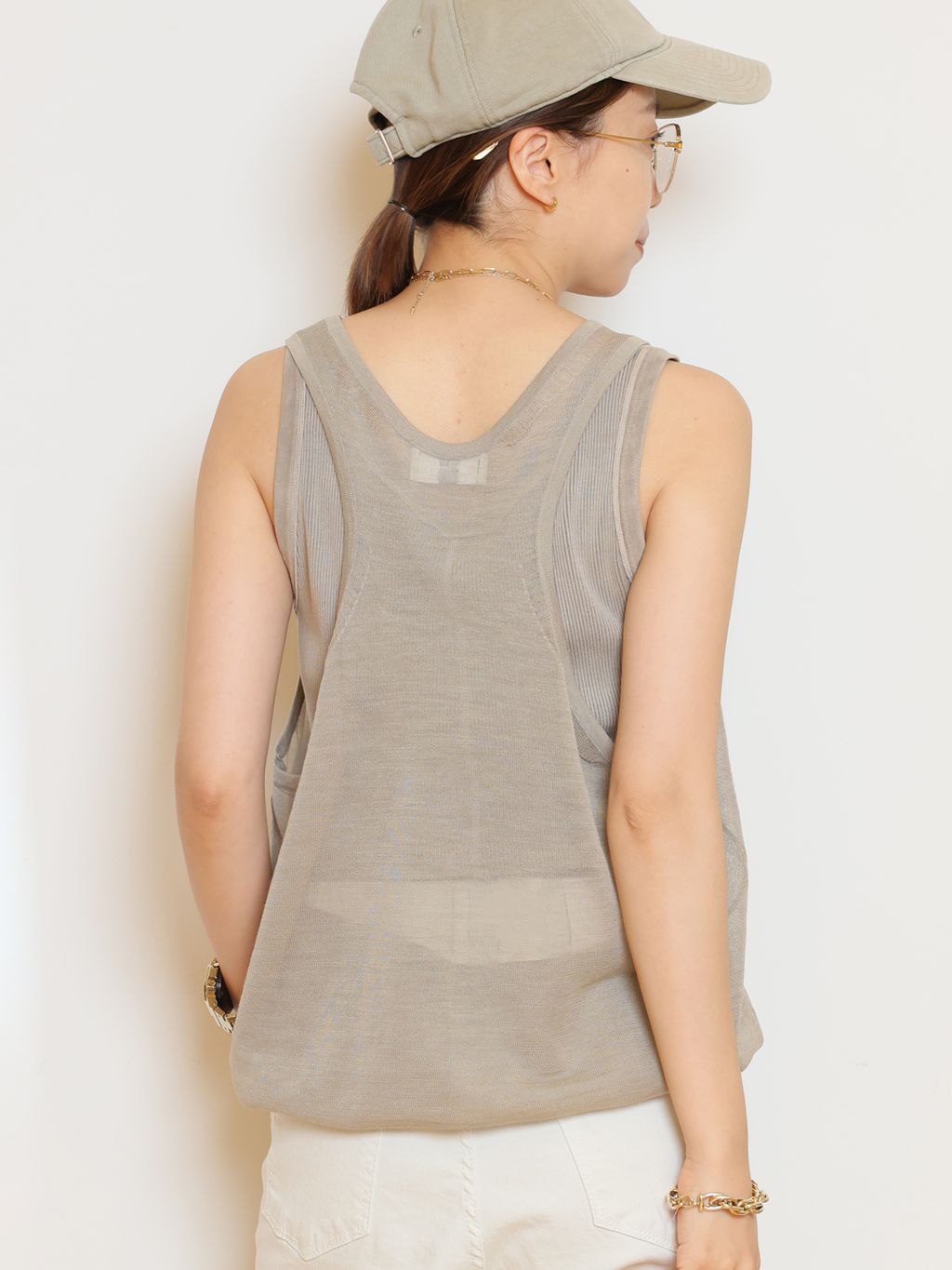 HERILL/ヘリル】Ramie Highgauge Athletic タンクトップの