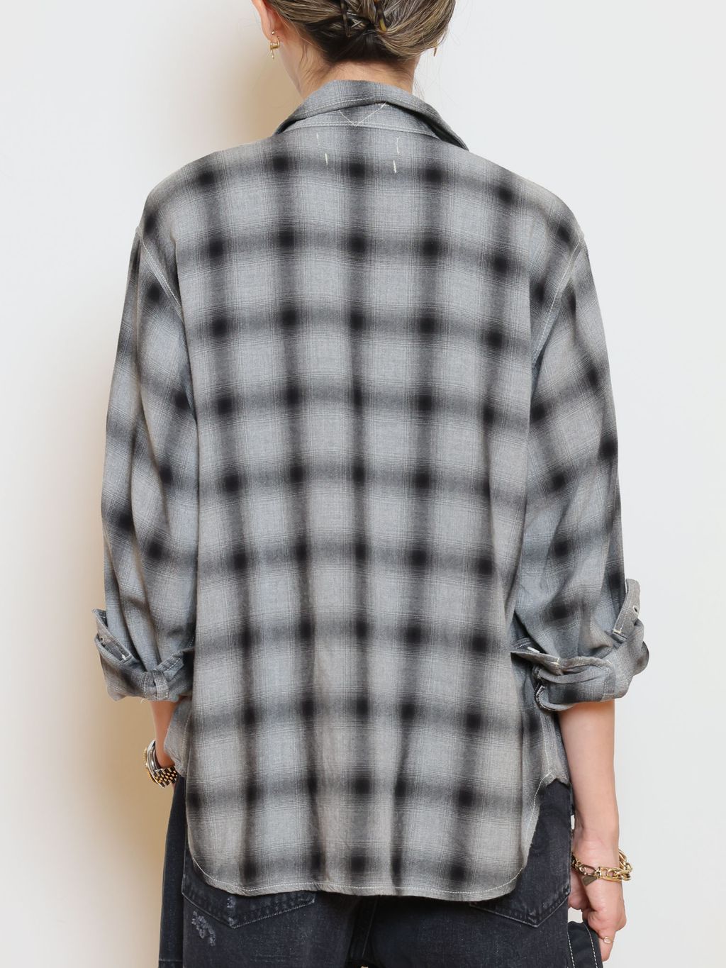 REMI RELIEF/レミレリーフ】 REMI RELIEF RAYON チェックシャツの 