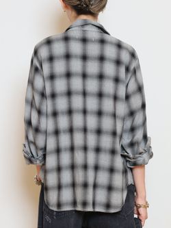 REMI RELIEF/レミレリーフ】 REMI RELIEF RAYON チェックシャツの