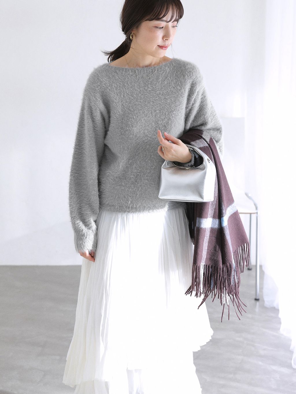 ANNISE./アニス. サイドゴアブーツのコーディネートスナップ（mizuki