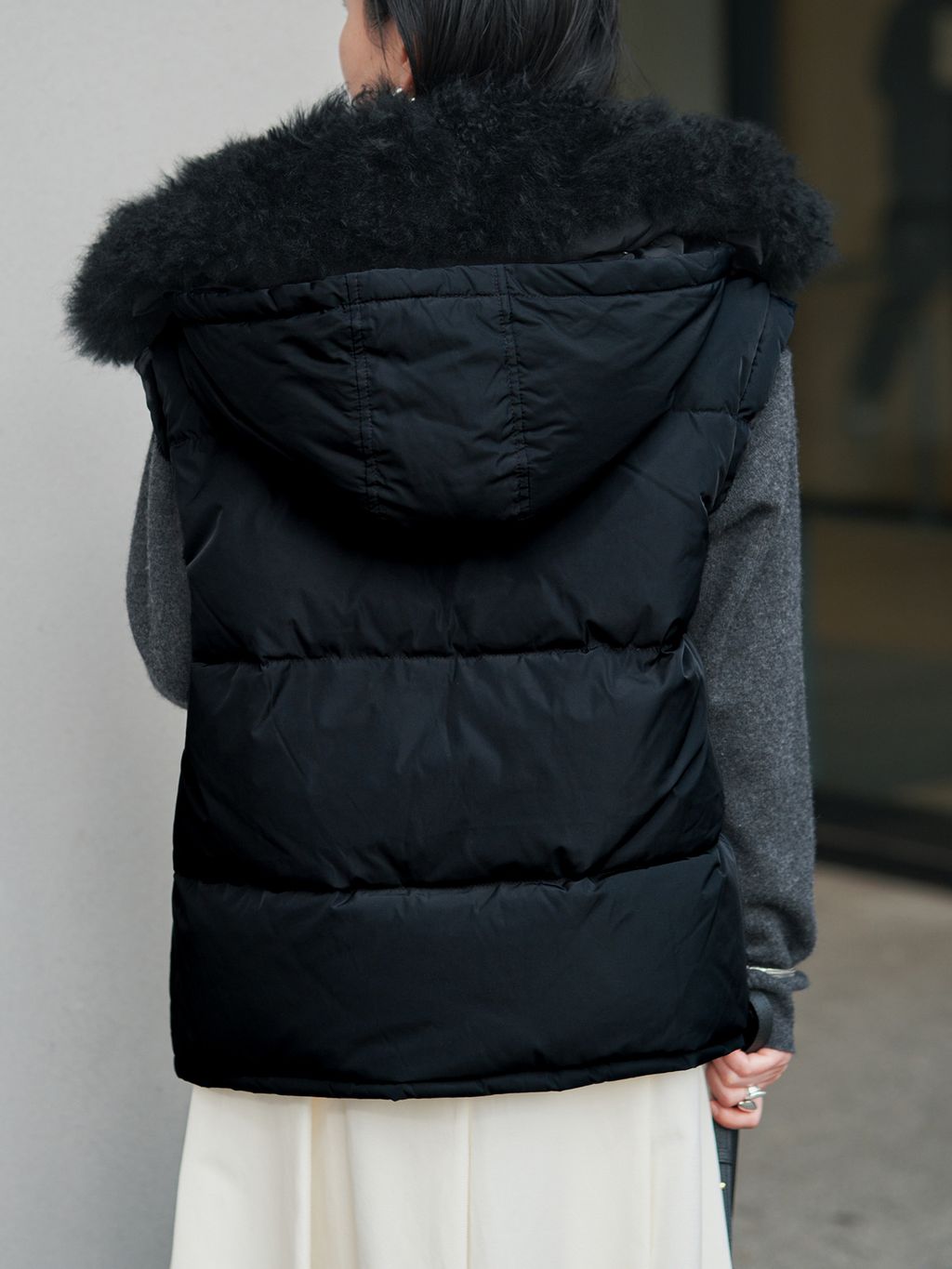 YVES SALOMON イヴ サロモン ダウンベスト 25WAG00565DOTM/VESTの