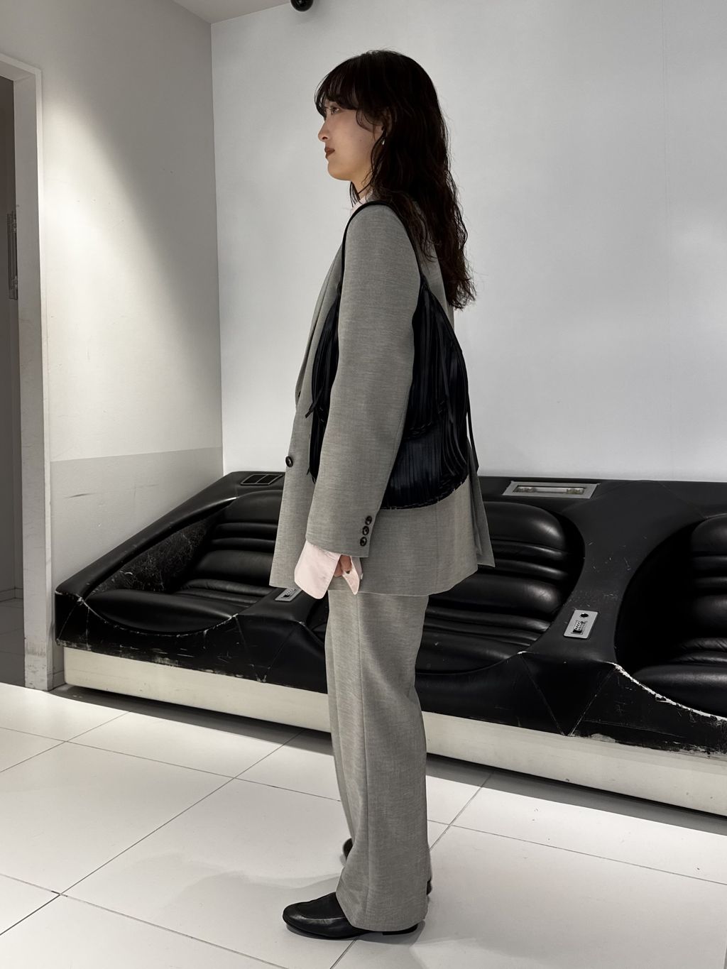 【美品】SLOBE IENA ウォッシャブルツイルダブルジャケット　38 セットアップ対応可/追加2予約》ウォッシャブルツイルダブルジャケット