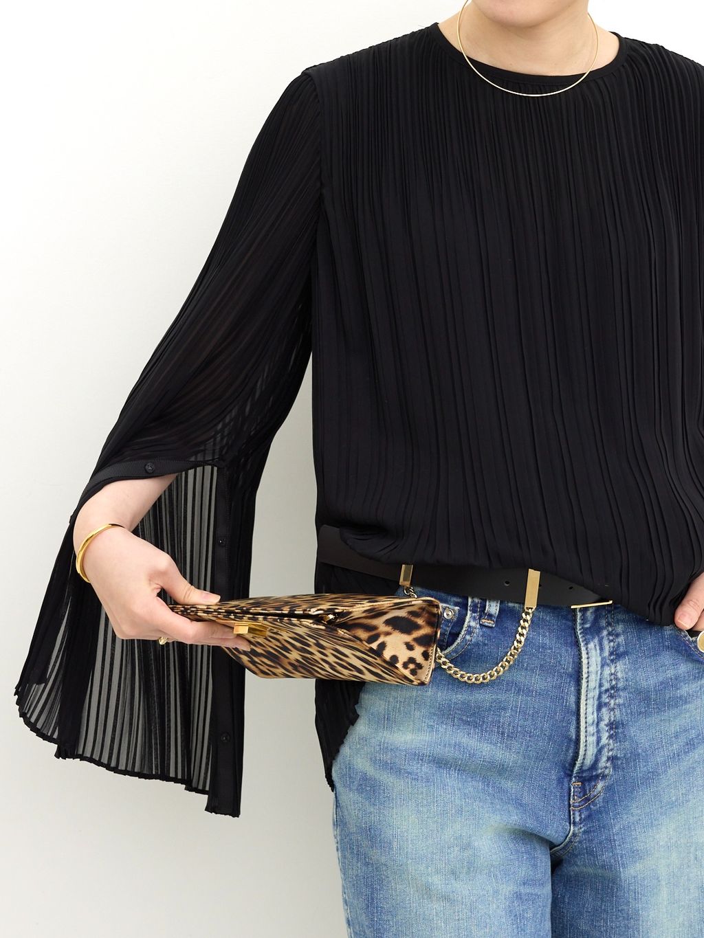 Col Pierrot/コル ピエロ】 2WAY PLEATS BLOUSEのコーディネート