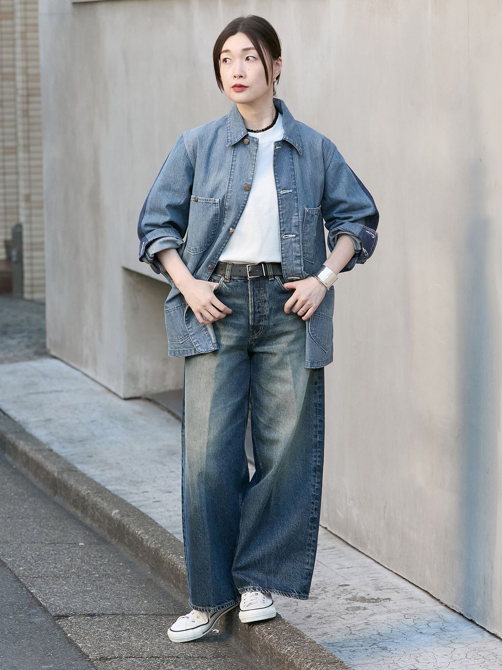 予約》【HAIKURE/ハイクル】BETHANY SHORT LENGTH INTENSE BLU デニム