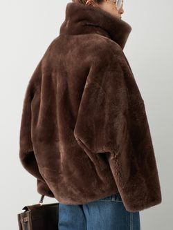 BLANCHA/ブランカ】Straight merino shearling jacketのコーディネート