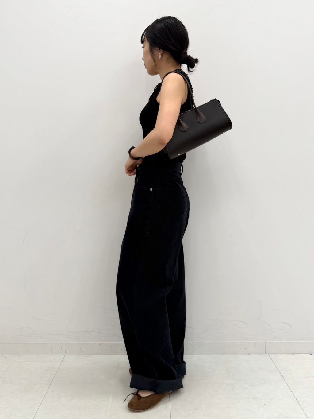 Porselli for LULU】Ballet Shoesのコーディネートスナップ（miyu