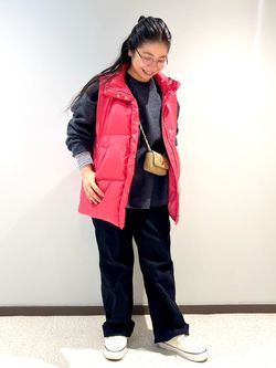 ビッグダウンベストのコーディネートスナップ（seki）｜Spick & Span