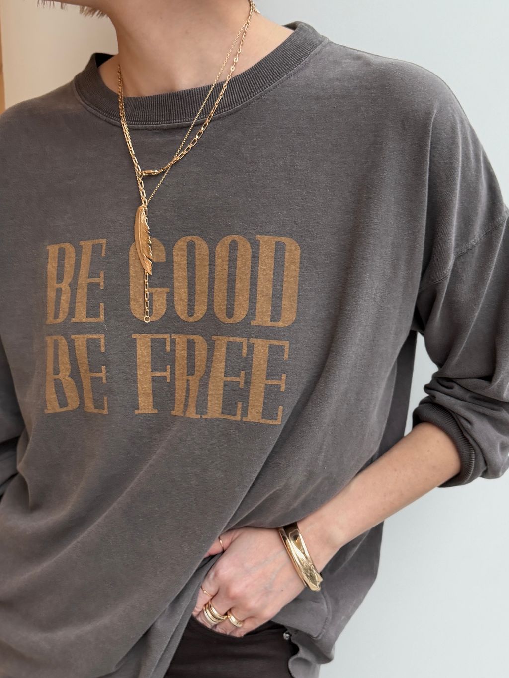 REMI RELIEF/レミ レリーフ】 LONG SLEEVE TEEのコーディネート