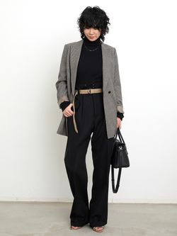 Houndstooth W Jacketのコーディネートスナップ（STAFF.K）｜L