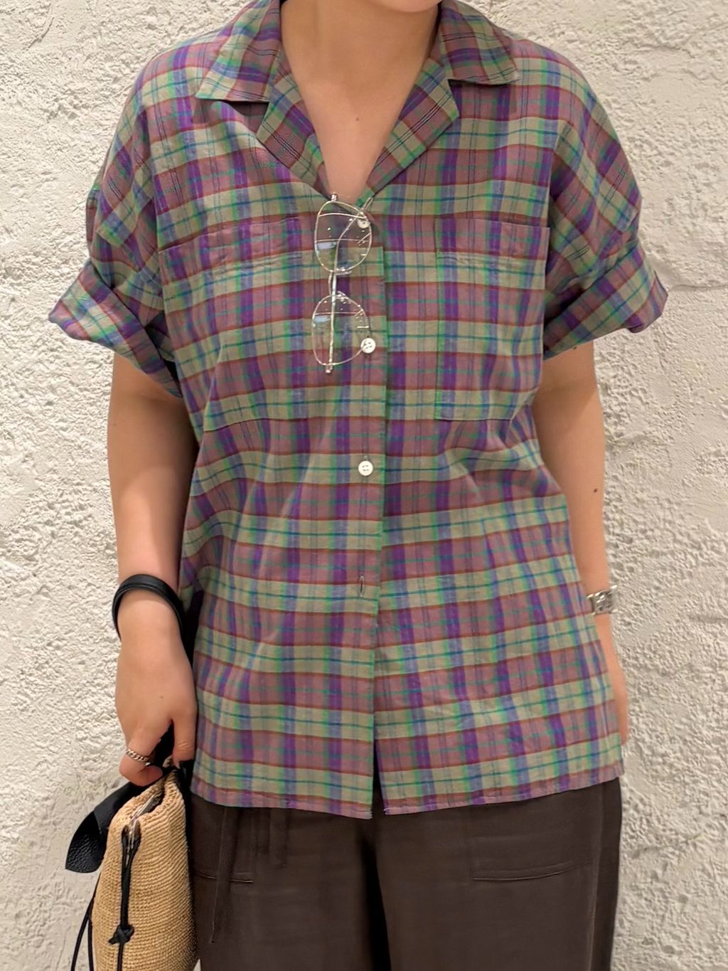 SHEN TANAKA*S ハーフスリーブシャツのコーディネートスナップ（ami