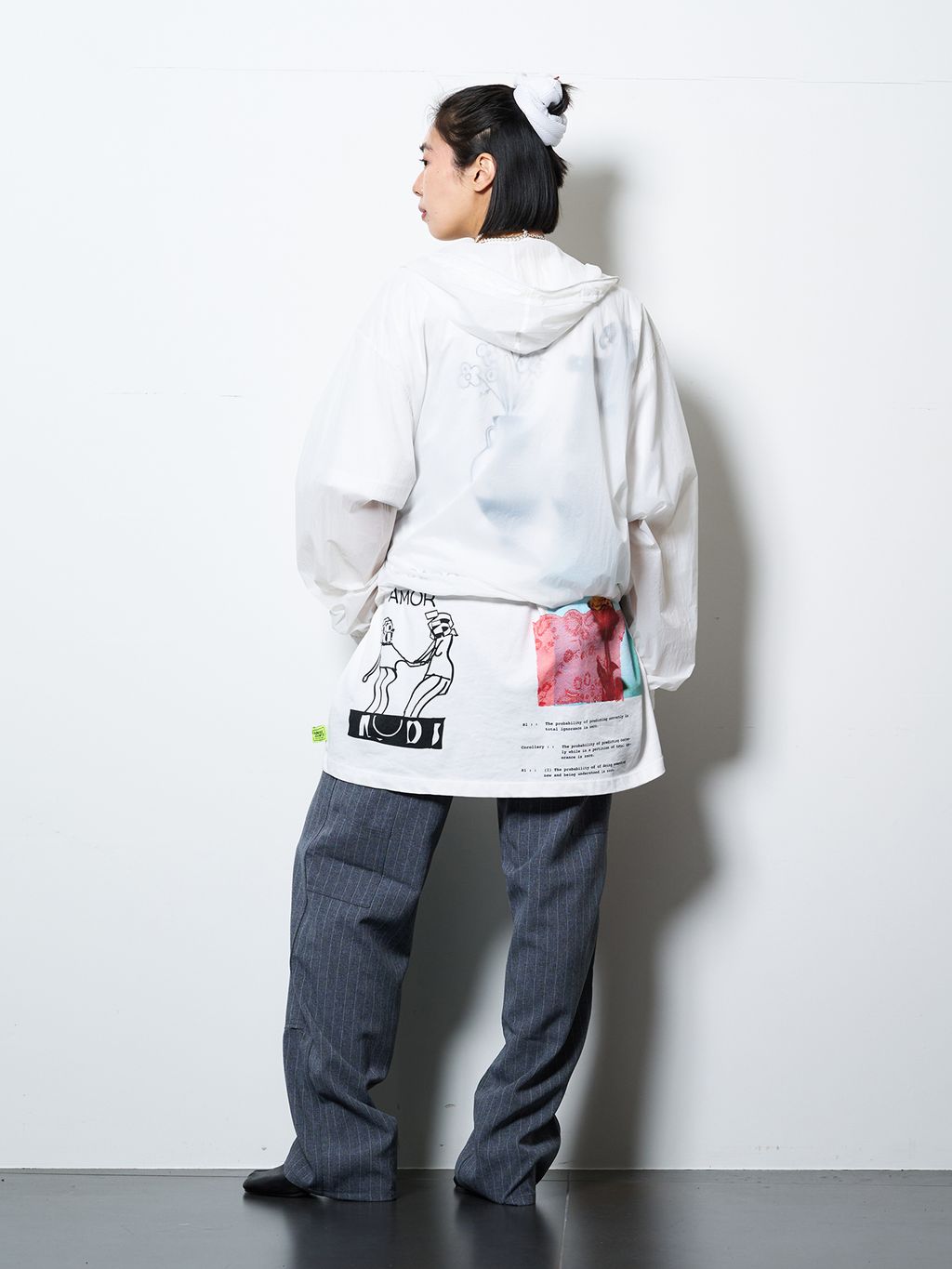 SHEER NYLON ANORAK：シャツのコーディネートスナップ（MOENO