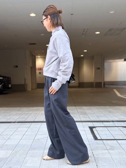 AMERICANA/アメリカーナ】 BACK ZIP SWEATのコーディネートスナップ