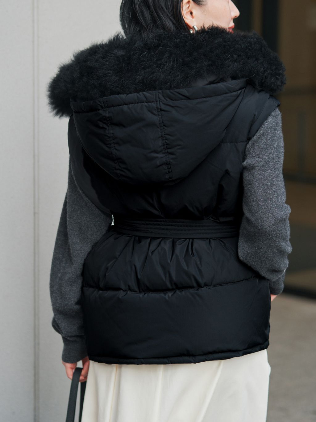 YVES SALOMON イヴ サロモン ダウンベスト 25WAG00565DOTM/VESTの