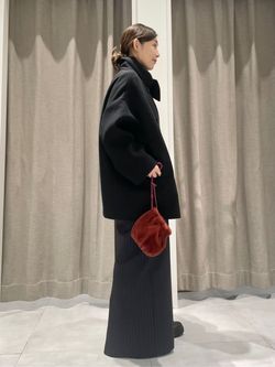 NOBLE モヘアMIXポプリン2WAYスカート モヘアMIXポプリン2WAYスカート（ロング・マキシ丈スカート）｜NOBLE