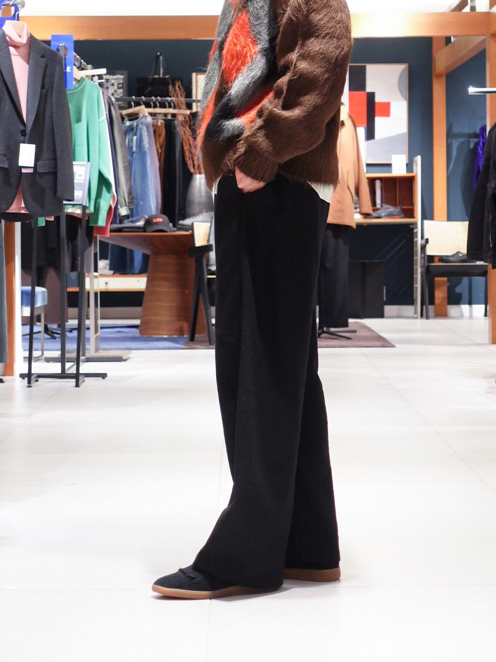 DELSOL(デルソル) 別注 アーガイル ニットのコーディネートスナップ