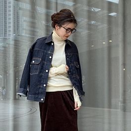 FILMY COTTON 襟付きプルオーバーのコーディネートスナップ（Saki