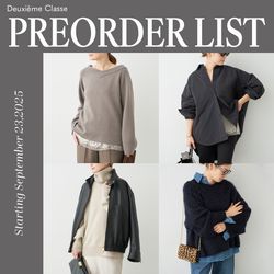 PREORDER LIST｜CALUX別注ジャケットなど注目の予約会！｜Deuxieme