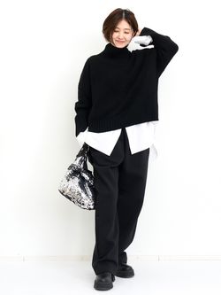 Col Pierrot/コル ピエロ】 SIDE SATIN LINE PANTSのコーディネート