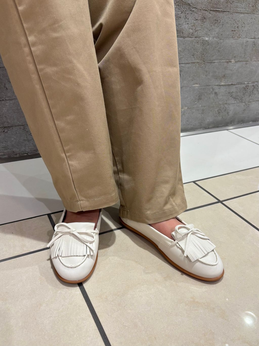 レザーモールドキルトモカシンのコーディネートスナップ（minami）｜LE