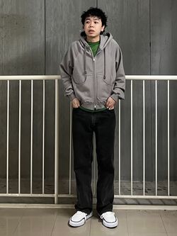 MATSUFUJI / マツフジ ZIP UP SWEAT HOODIEのコーディネートスナップ