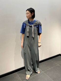 ライトトロサスペンダーパンツのコーディネートスナップ（MATSUOKA