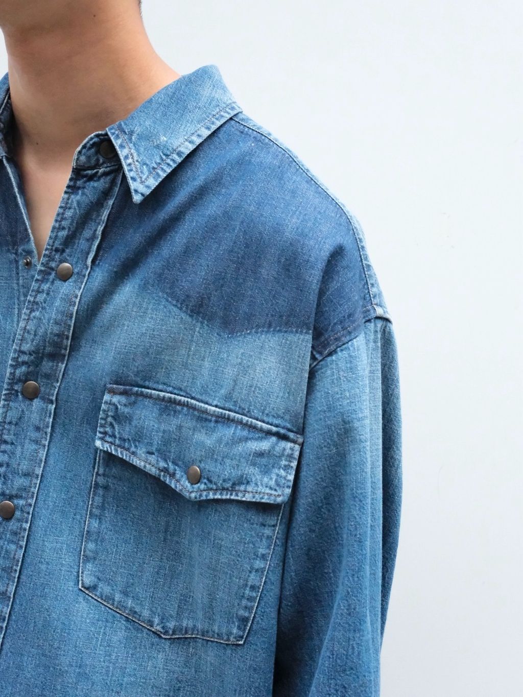 MAISON MARGIELA(メゾン マルジェラ) BICOLOR DENIM SHIRTの