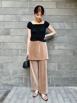 コールベロアミニスカートのコーディネートスナップ（emi）｜EDIT. FOR