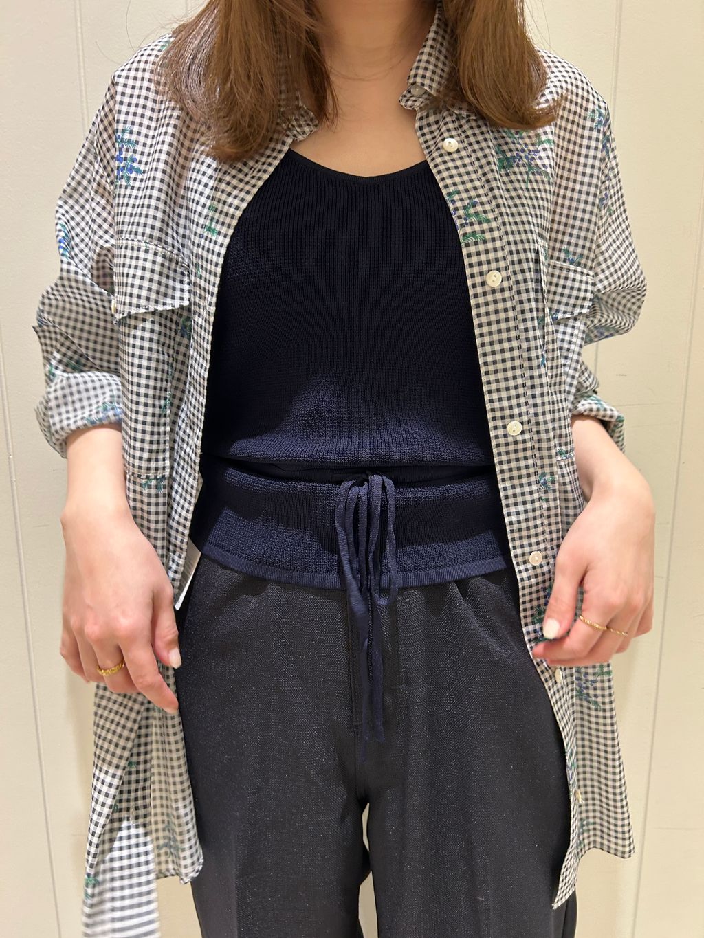 Margaux Dereume × SLOBE IENA シャツ Margaux Dereume × SLOBE cotton silk mix シャツのコーディネート