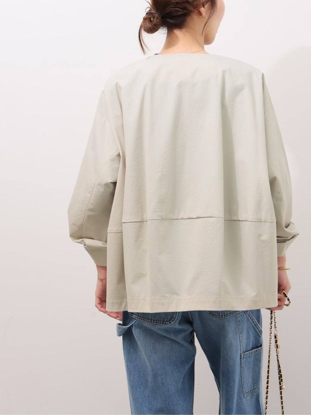 追加》［撥水 / UVカット］【SPENSIERATO】クルーネックコクーン