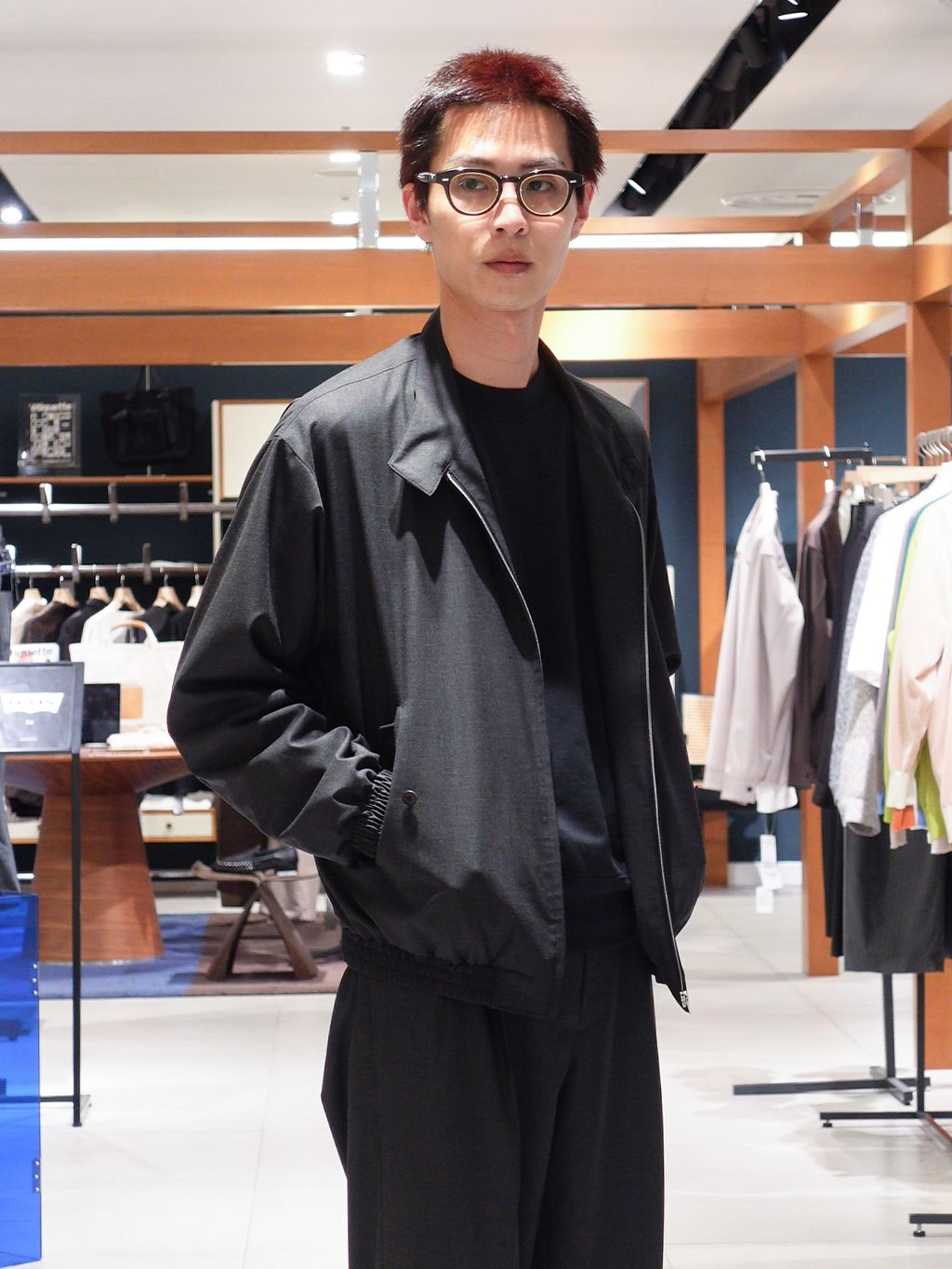 AURALEE (オーラリー) ULTRA FINE TROPICAL WOOL ZIP ブルゾンの