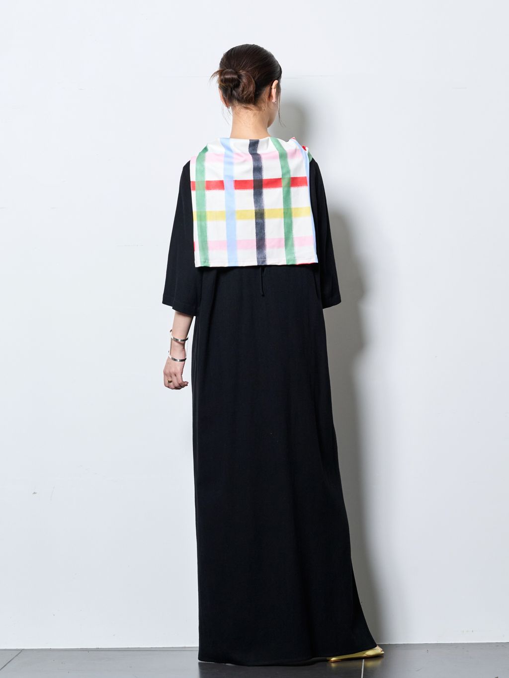 SIXXTA RAINBOW CONFETTI SWEATER PLO：カットソーのコーディネート