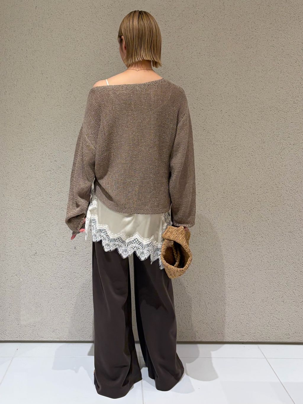 追加》linen mix loose プルオーバーのコーディネートスナップ（ERI
