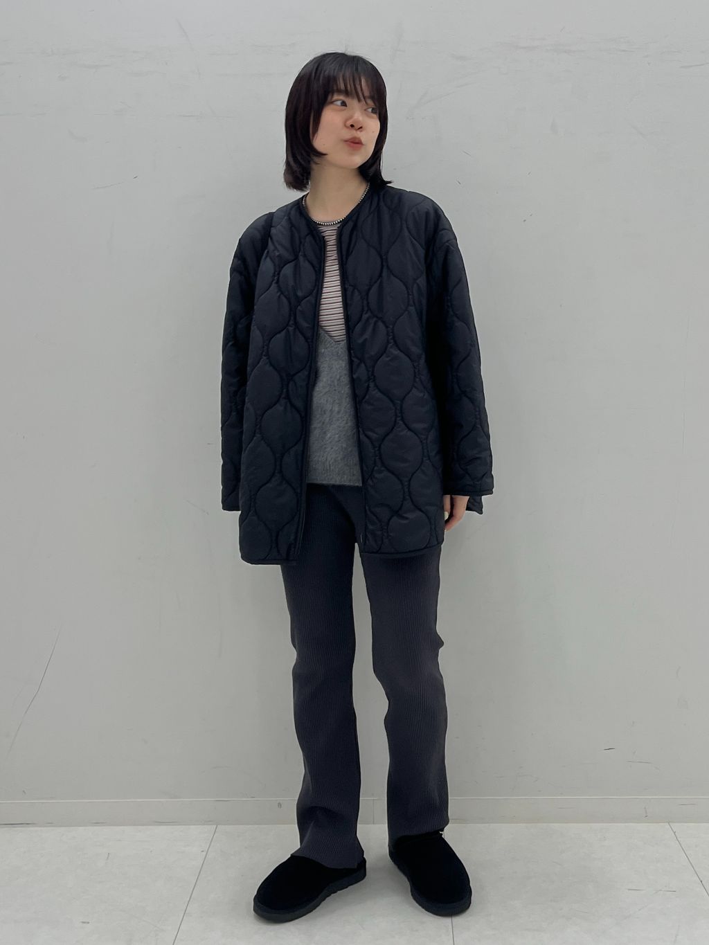 ≪WEB限定 / 追加予約≫2WAYキルティングブルゾンのコーディネート