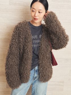 追加予約》MIA / ミア TEDDY ジャケットのコーディネートスナップ 