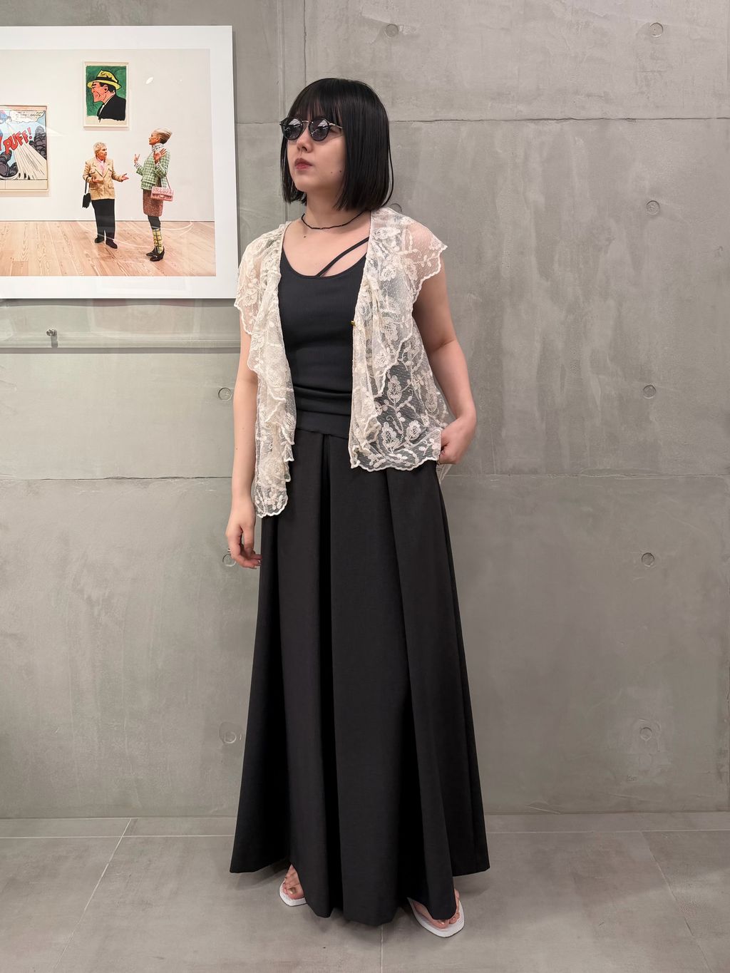 洗濯機洗い可》IENA LA BOUCLE ウーステッドライクタックパンツの