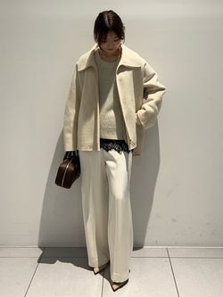 Noble ルナサテンコンフォートパンツ ホワイト ノーブル NOBLE 《追加》ルナサテンコンフォートパンツ （ホワイト A