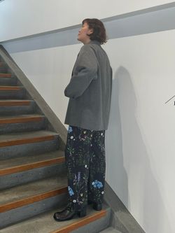 ウールミックスリバージャケットのコーディネートスナップ（kazumi
