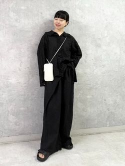シャーリングローン フリルブラウスのコーディネートスナップ（K.H