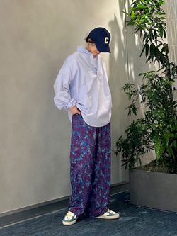 ジャーナルスタンダードラックス ボタニカル　　イージーパンツ ボタニカル イージーパンツのコーディネートスナップ（M,M）｜journal