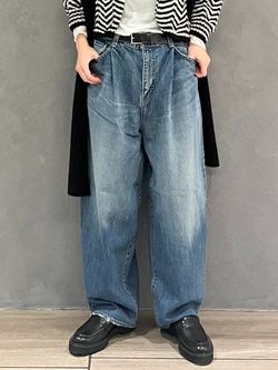 追加》13OZデニム タックラウンドパンツのコーディネートスナップ（K.M