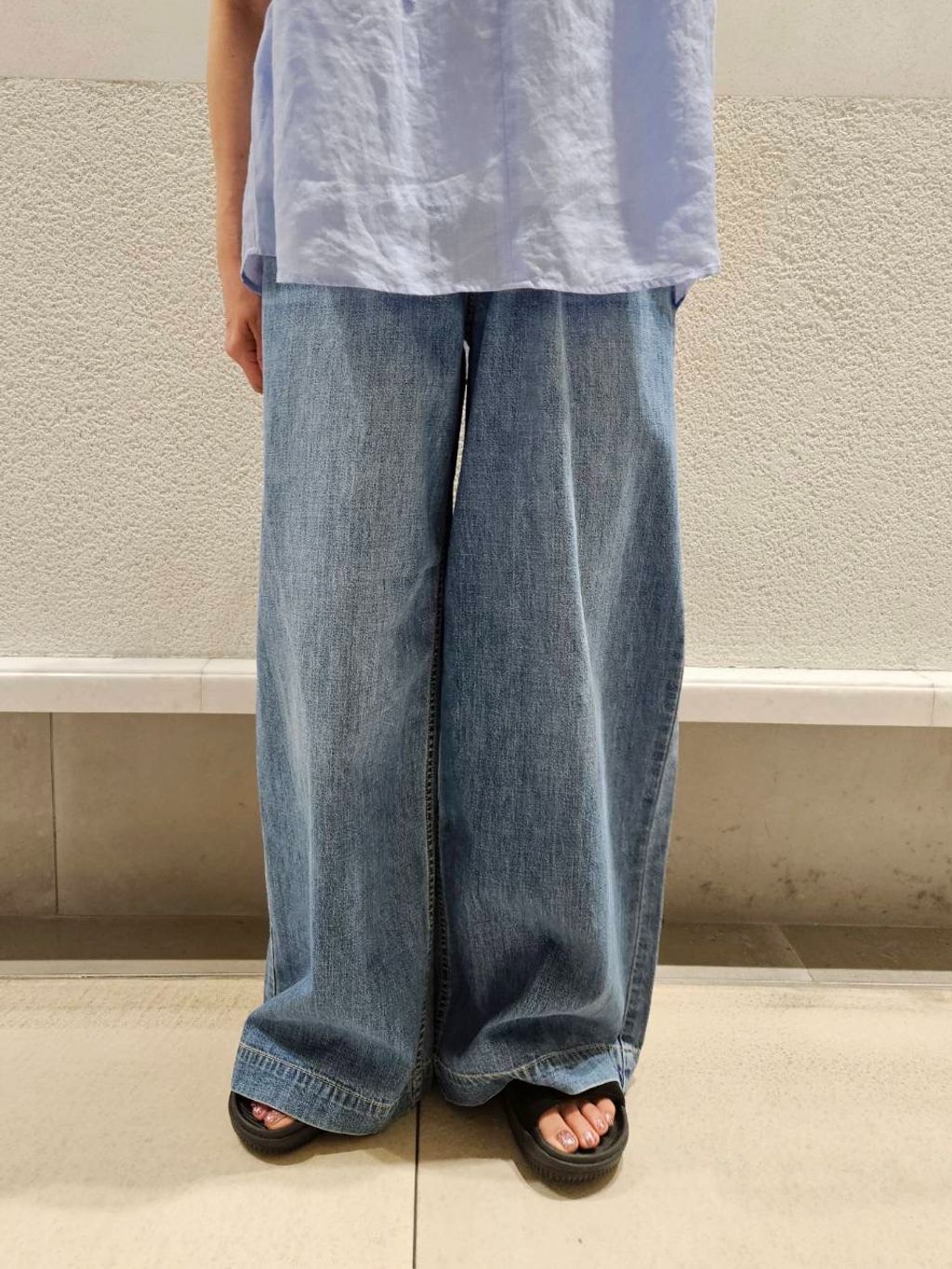 ラミーミックススキッパーブラウスのコーディネートスナップ（ryoko