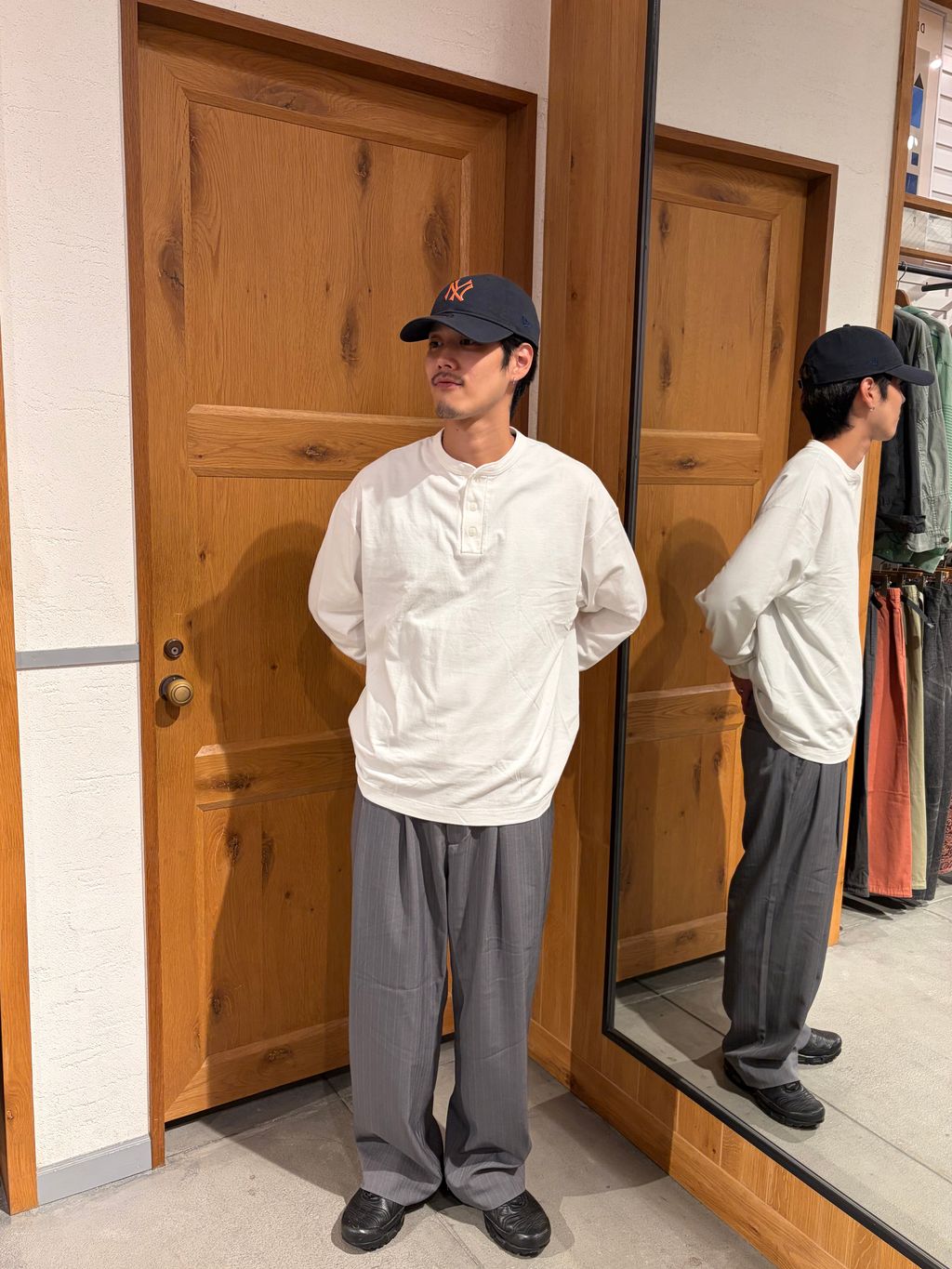 クラフトデニム 13.5oz トラッカージャケットのコーディネートスナップ