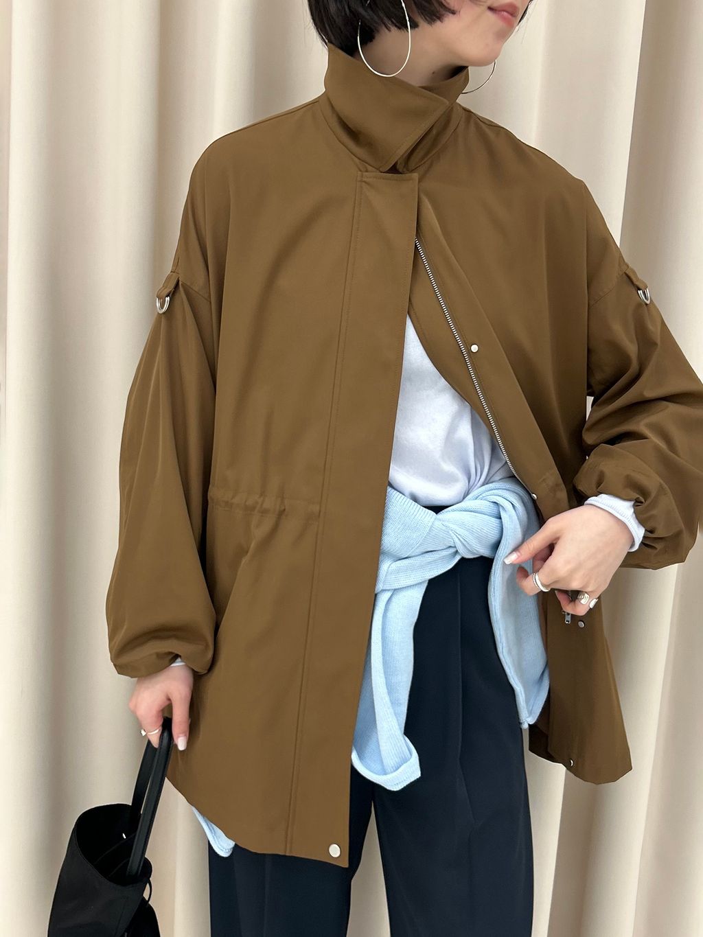 switch look blousonのコーディネートスナップ（yuka）｜SLOBE IENA