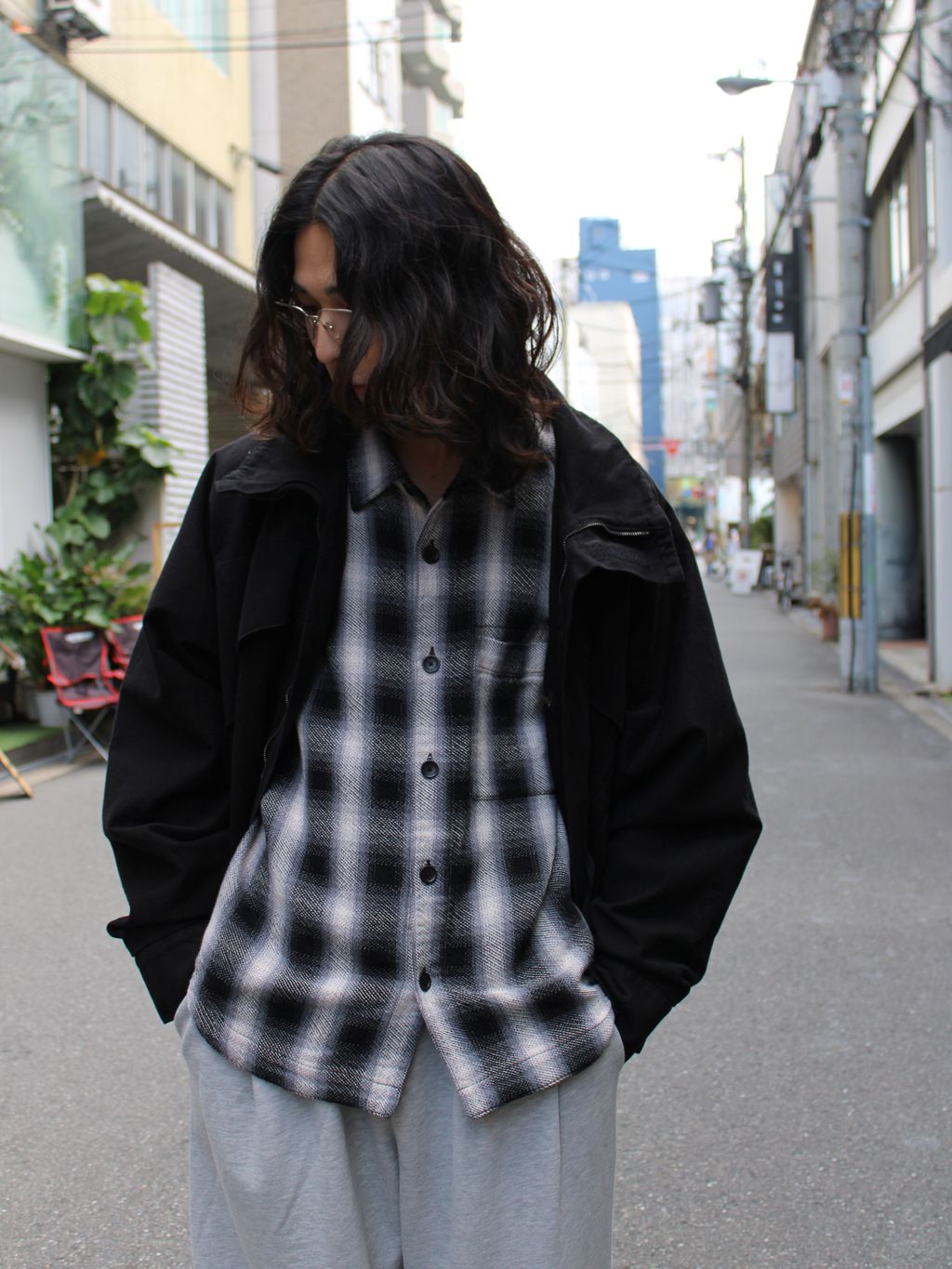 INTODUSK / イントゥダスク SKI SLOPE DENIM JACKETのコーディネート