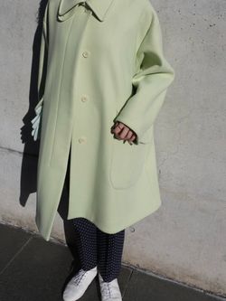 IENA LA BOUCLE ハードメルトンスタンドネックコートのコーディネート