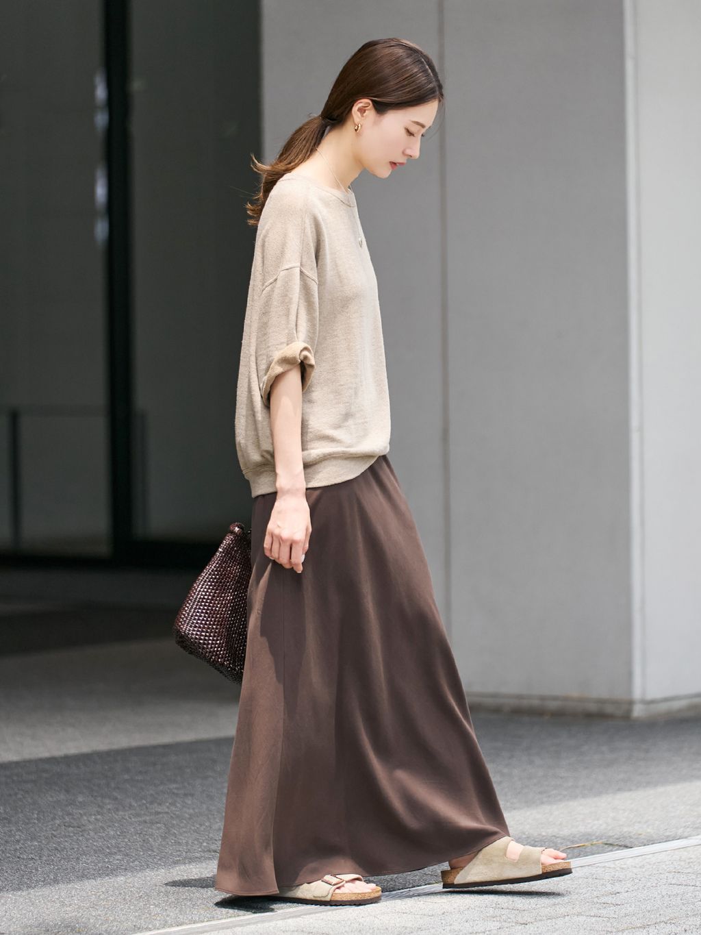 ≪追加≫LINEN TERRY LOOSEプルオーバー2のコーディネートスナップ