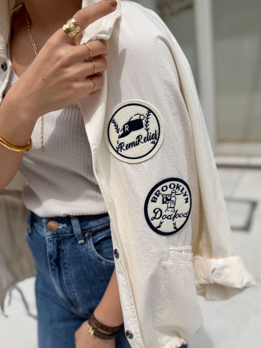 L'Appartement【REMI RELIEF/】 COACH JACKET REMI RELIEF/レミ レリーフ】 COACH JACKETのコーディネートスナップ