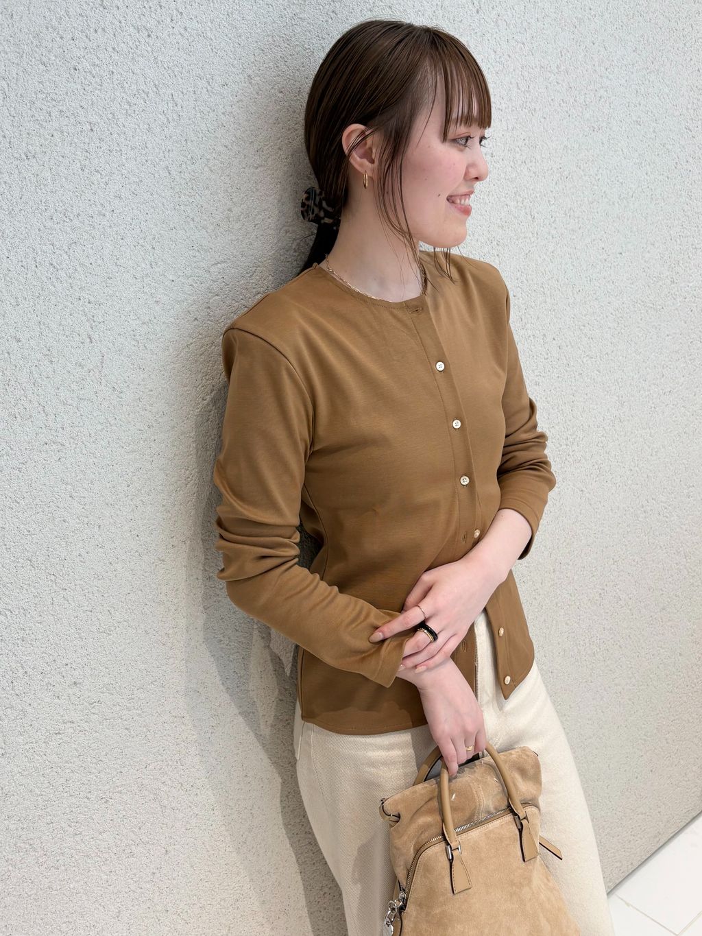 PAN / パン 別注 SHOLDER カーディガンのコーディネートスナップ（Anri