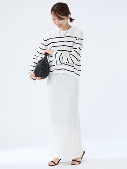 ICE Feel Cotton Knit プルオーバーのコーディネートスナップ（S.Risa