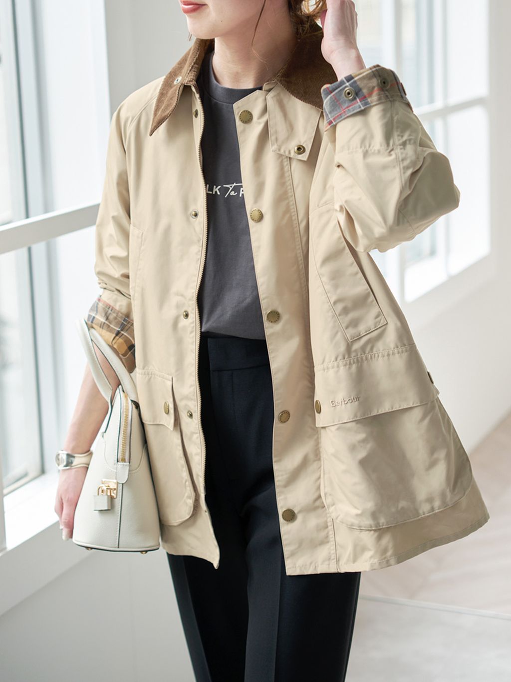 Barbour Spick&Span 別注　ベージュ　３８ Barbour/バブアー for Spick&Span 別注OS BEDALE *のコーディネート